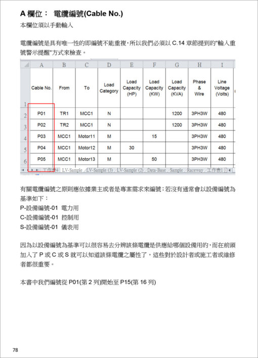 電流電壓降計算與線徑管徑選擇：Excel VBA在電氣工程設計之應用(附光碟)：圖片 6